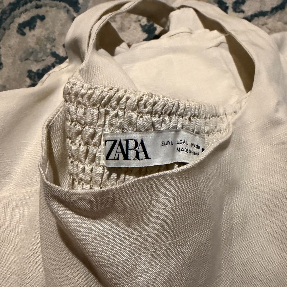 Zara White Sleeveless Maxi Dress - Picture 3 of 3